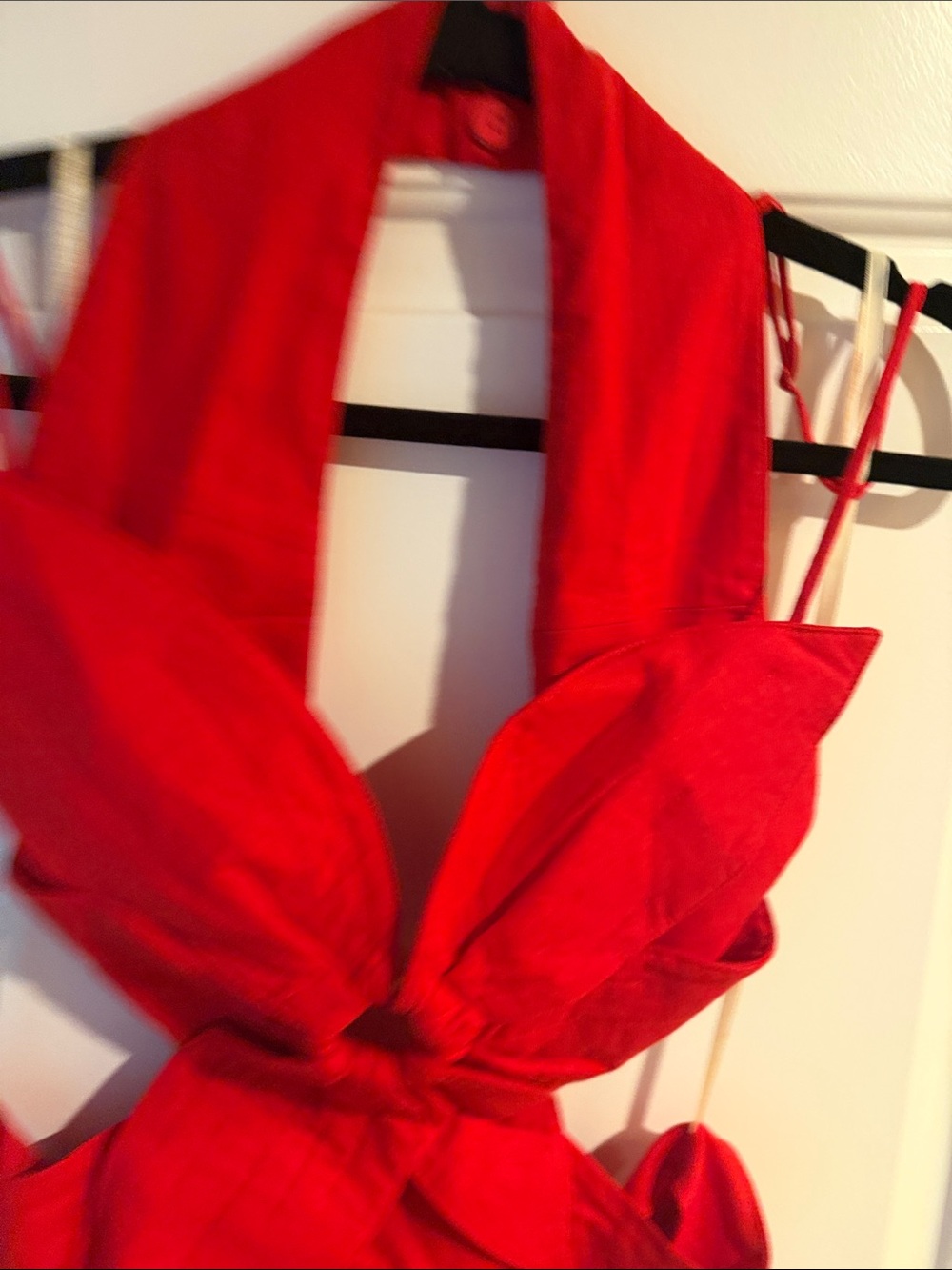 FARM Rio Red Backless Floral-Petal Mini Dress - Picture 5 of 9